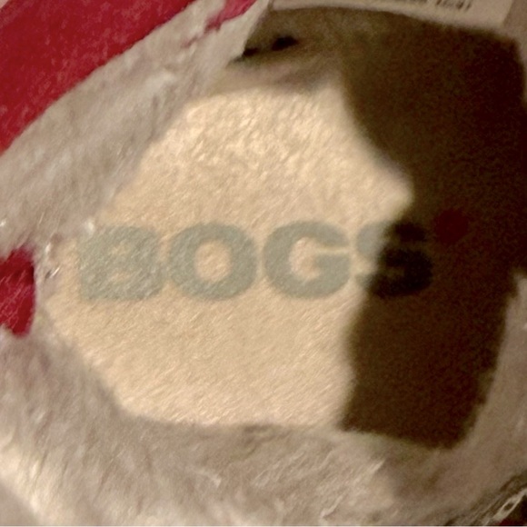 Baby Bogs Classic Flower Stripe Boots Girls 4 Waterproof Insulated Winter Velcro - Picture 6 of 12